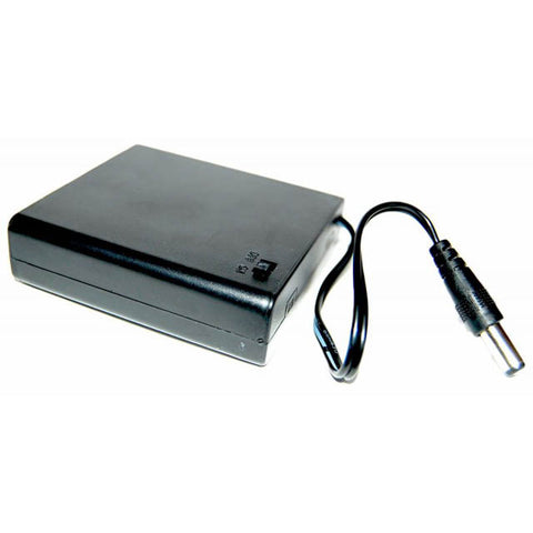 BATTERY HOLDER AAX4 W/2.1MM C+ PLUG AND COVER
