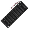 BATTERY HOLDER AAX10 PLASTIC BLK WITH WIRE