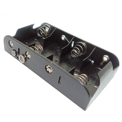 BATTERY HOLDER CX4 PLASTIC BLK W/ SNAP TERMINAL