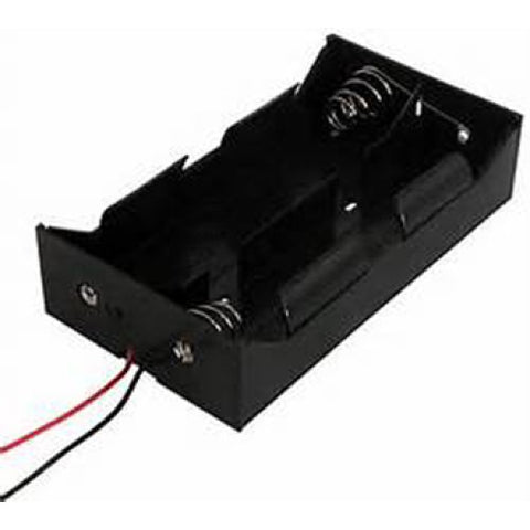 BATTERY HOLDER DX4 PLASTIC BLK WITH WIRE