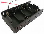 BATTERY HOLDER DX4 PLASTIC BLK WITH WIRE