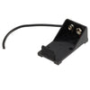 BATTERY HOLDER 9V PLASTIC BLK WITH WIRES