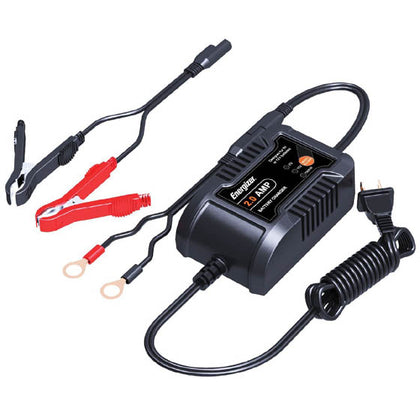 BATTERY CHARGER LEAD ACID 6/12V 2A WITH CLIPS/CABLES