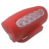 FLASHLIGHT SAFETY RED/WHITE 5LED WITH 3 AAA BATTERY BICYCLE LIGHT