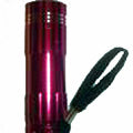 FLASHLIGHT WHITE 9LED METAL BODY REQUIRES 3AAA BATTERIES-NOT INCL