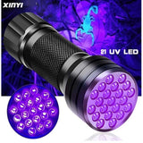 FLASHLIGHT BLACK LIGHT 3LED 3AAA ULTRA VIOLET INVISIBLE INKMARKER