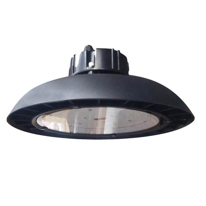LED HIGH BAY ROUND LIGHT 15IN BLK 277-480V 200W 130LM/W 4000K