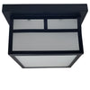 CEILING LIGHT OUDOOR 8X8IN BLACK FINISH WITH FIXTURE BODY