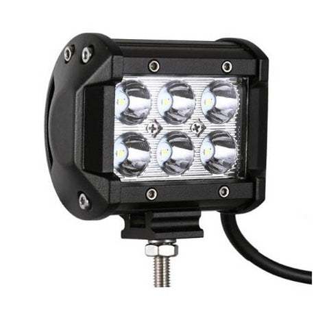 LIGHT BAR 6 LED 10-30VDC 1500LM 3.5X3.1IN 6000K 1.5A 18W IP67