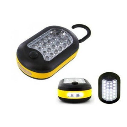 CABINET LIGHT 24 LED WHITE WITH HOOK AND MAGNET(3XAAA BATTERIES)