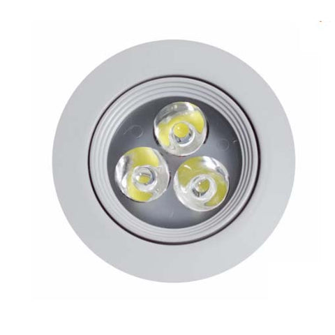 LED LIGHT 3 LED SILVER BODY