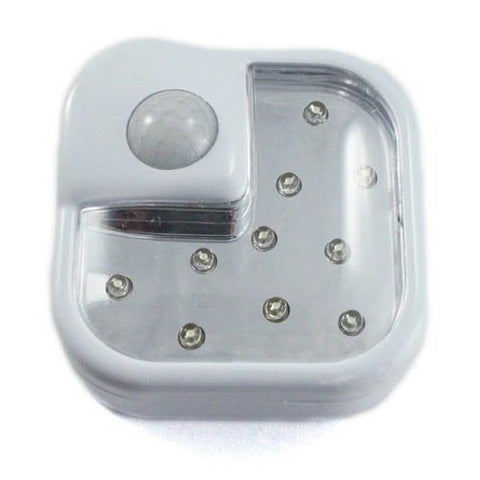 SECURITY LIGHT 10LED WITH MOTION SENSOR REQUIRES 3AA BATTERIES