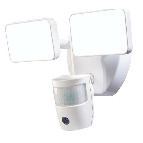 SECURITY LIGHT MOTION ACTIVATED 1080P VIDEO TWIN HEAD LED 2000LU