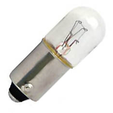 BULB BAYONET 6.3V 150MA 10X30MM SINGLE CONTACT T-3 1/4