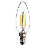 BULB VINTAGE SCREW 130V C35 E12 CLEAR 140LUMENS 3000HRS 40WATTS