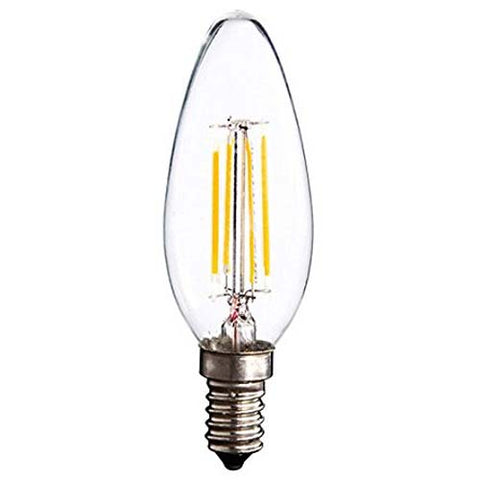 BULB VINTAGE SCREW 130V C35 E12 CLEAR 140LUMENS 3000HRS 40WATTS