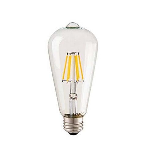 BULB VINTAGE SCREW 130V ST64 E26 CLEAR 180LUMENS 3000HRS 60W