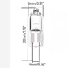 BULB 12V 50W 4MM HALOGEN G4 BASE JC BI-PIN 8X30MM SIZE WARM WHITE