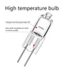 BULB 12V 50W 4MM HALOGEN G4 BASE JC BI-PIN 8X30MM SIZE WARM WHITE