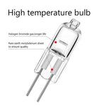 BULB 12V 50W 4MM HALOGEN G4 BASE JC BI-PIN 8X30MM SIZE WARM WHITE