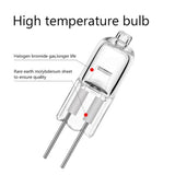 BULB 12V 50W 4MM HALOGEN G4 BASE JC BI-PIN 8X30MM SIZE WARM WHITE