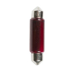 BULB FESTOON RED 12V 830MA 10W T11X41