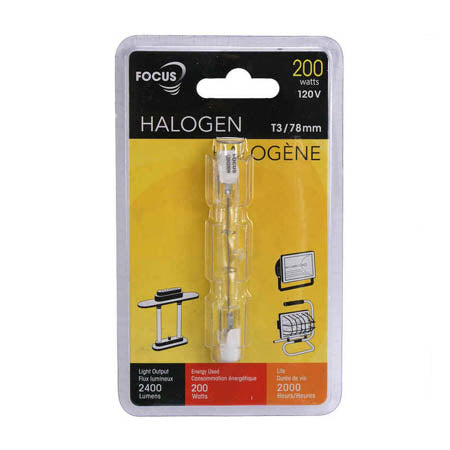 BULB 120V 200W 78MM HALOGEN T3