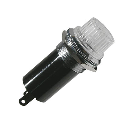 BULB HOLDER BAYONET 10MM CLR TH {{