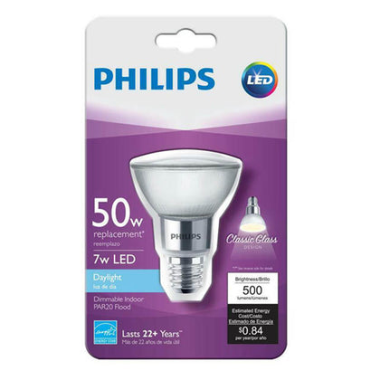 BULB LED PAR20 E26 DAYLIGHT 7W DIMMABLE 120V REPLACES 50W