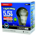 BULB LED A19 E26 DAY LIGHT 5.5W DIMMABLE 120V REPLACES 40W