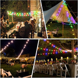 LED STRING LIGHT OUTDOOR 42FT BLUETOOTH WITH 12V PSU
