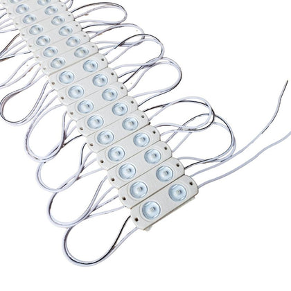 LED MODULE WHITE 7100K 2LED IP68 0.8W/MOD 11FT 12VDC 19 MODULES