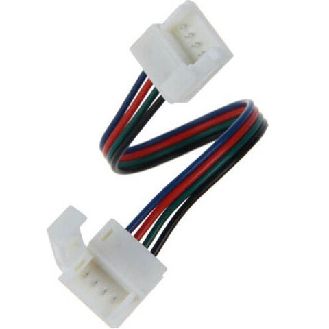 LED STRIP SNAPON 4P F-F 10MM W/15CM CABLE