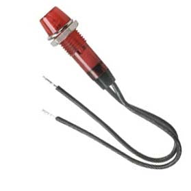 INDICATOR 120VAC 7MM RED NEON WIRE 76.2MM & 125MM LEADS