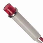 INDICATOR 12V LED 9MM RED PRESS FIT WITH WIRE