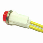 INDICATOR 28V LED 12MM AMB SNAP WIRE