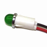 INDICATOR 250V 12MM GRN SNAP WIR