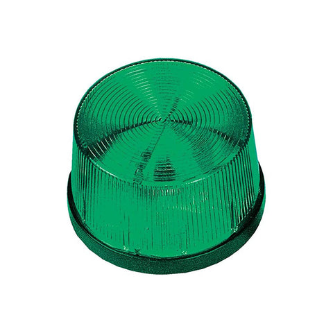 STROBE LIGHT 12VDC GREEN {{FLASHING LED