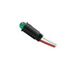 INDICATOR 2.2V LED 6.35MM GRN CHMT 30MCD 20MA WIRE