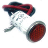 INDICATOR 12V LED 12MM AMB SNAP FIT WITH WIRE