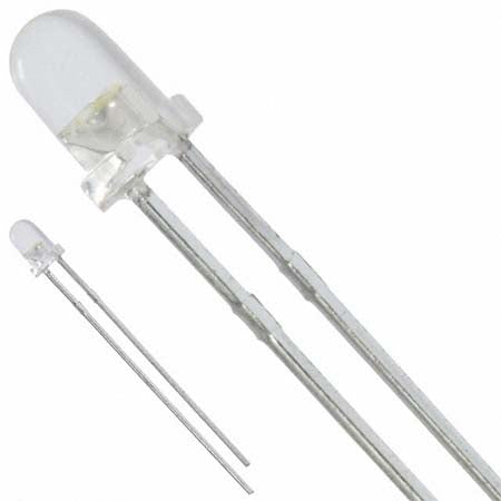 LED3 WATERCLEAR WHITE 6000MCD 3.2V 20MA