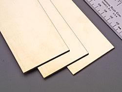 BRASS SHEET 10X4X.010IN