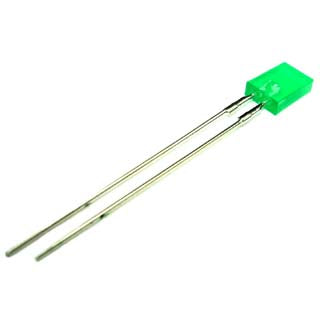 LED2X5 DIFF GRN STD RECT 3.2MCD
