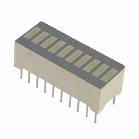 BARGRAPH 10SEG YEL 55MCD 2.1V 20MA/SEG