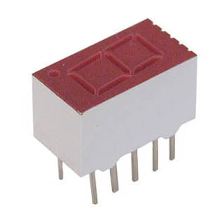 DISPLAY 7SEG 1CH RED CA 9MM {{