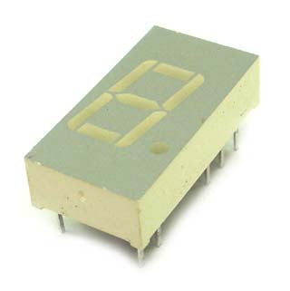 DISPLAY 7SEG 1CH GRN CC 10MM 320 UCD 10MA{{