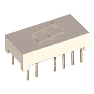DISPLAY 7SEG 1CH YEL CC 10MM {{