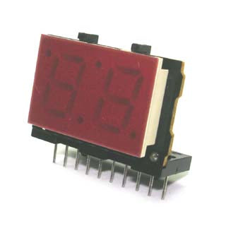 DISPLAY 7SEG 2CH RED CA 10MM SIP