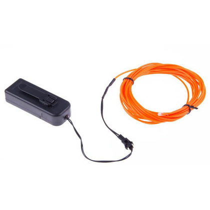 EL WIRE ORANGE 2.3MM 3M WITH 3V BATTERY PACK INVERTER