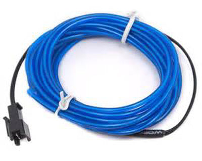 EL WIRE BLUE 2.3MM 3M W/O INVERTER